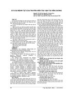 CƠ cấu BỆNH tật của THUYỀN VIÊN tàu vận tải VIỄN DƯƠNG