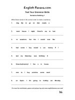 sentence building bgb76