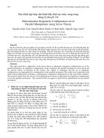 Proceedings VCM 2012 103 xác định tập hợp cấu hình đặc biệt tay máy song song 