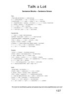 talk a lot 1 sentence blocks sentence stress 