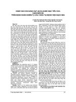 ĐÁNH GIÁ KHẢ NĂNG đạt AUC0 24MIC mục TIÊU của VANCOMYCIN TRÊN BỆNH NHÂN NHIỄM tụ cầu VÀNG tại BỆNH VIỆN BẠCH MAI