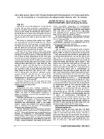 MỐI LIÊN QUAN GIỮA TÌNH TRẠNG KHÁNG METRONIDAZOLE với HIỆU QUẢ điều TRỊ và tái NHIỄM h  PYLORI của các BỆNH NHÂN VIÊM dạ dày tá TRÀNG