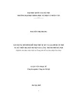 Xây dựng mô hình hỗ trợ trẻ tự kỷ và gia đình có trẻ tự kỷ trên địa bản huyện gia lâm, thành phố hà nội ( nghiên cứu được thực hiện tại trung tâm hỗ trợ hòa nhập gia lâm) 