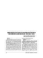 NGHIÊN cứu một số yếu tố DỊCH tễ và sơ bộ ĐÁNH GIÁ kết QUẢ điều TRỊ CHẤN THƯƠNG mũi tại BỆNH VIỆN VIỆT NAM   CUBA 2 2006   10 2010