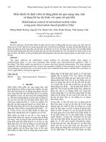 Proceedings VCM 2012 106 điều khiển ổn định robot di động phân tán qua mạng máy tính 