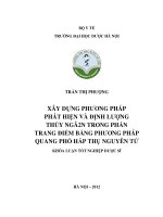 Xây dựng phương pháp phát hiện và định lượng thủy ngân trong phấn trang điểm bằng phương pháp quang phổ hấp thụ nguyên tử