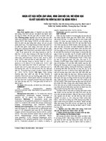 NHẬN xét đặc điểm lâm SÀNG, HÌNH ẢNH nội SOI, mô BỆNH học và kết QUẢ điều TRỊ VIÊM dạ DAY tại BỆNH VIỆN k