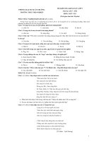 Đề thi khảo sát chất lượng đầu năm lớp 9 môn ngữ văn năm 2015   2016 trường THCS thọ nghiệp, nam định