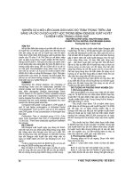 NGHIÊN cứu mối LIÊN QUAN GIỮA mức độ TRẦM TRỌNG TRÊN lâm SÀNG và các CHỈ số HUYẾT học TRONG BỆNH DENGUE XUẤT HUYẾT tại BỆNH VIỆN TRUNG ƯƠNG HUẾ