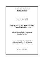 Thế giới nghệ thuật thơ vũ hoàng chương