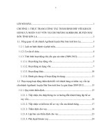 Hoàn thiện công tác thẩm định phương án kinh doanh của cá nhân, hộ gia đình tại Ngân hàng Nông nghiệp và Phát triển nông thôn Huyện Mai Sơn tỉnh Sơn La