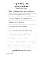 basic sentence punctuation 1 