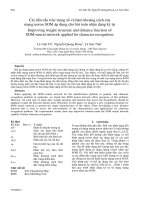 Proceedings VCM 2012 113 cải tiến cấu trúc trọng số và hàm khoảng cách của 