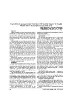 THỰC TRẠNG QUẢN lý CHẤT THẢI rắn y tế tại các TRẠM y tế THUỘC TRUNG tâm y tế HUYỆN GIA lâm, năm 2013