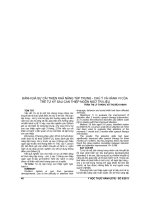 ĐÁNH GIÁ sự cải THIỆN KHẢ NĂNG tập TRUNG   CHÚ ý và HÀNH VI của TRẺ tự kỷ SAU CAN THIỆP NGÔN NGỮ TRỊ LIỆU