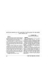 BƯỚC đầu NGHIÊN cứu tác DỤNG điều TRỊ sỏi ĐƯỜNG TIẾT NIỆU BẰNG nước hãm nụ vối