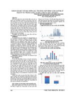 ĐÁNH GIÁ một số đặc điểm các TRƯỜNG hợp BỆNH cúm a(h7n9) ở NGƯỜI tại TRUNG QUỐC và đài LOAN từ 29 3  30 4 2013