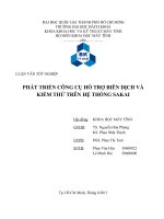 Phát triển công cụ hỗ trợ biên dịch và kiểm thử trên hệ thống sakai