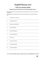 question forms verb to be bgb21 