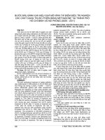BƯỚC đầu ĐÁNH GIÁ HIỆU QUẢ mô HÌNH THÍ điểm điều TRỊ NGHIỆN các CHẤT DẠNG THUỐC PHIỆN BẰNG METHADONE tại THÀNH PHỐ hồ CHÍ MINH và hải PHÒNG (2009 – 2011)