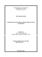 Nghệ thuật trần thuật trong truyện ngắn võ thị hảo