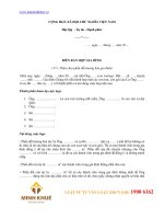 BIÊN bản họp GIA ĐÌNH  