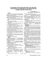 SO SÁNH một số đặc điểm lâm SÀNG, cận lâm SÀNG, HO RA máu DO LAO PHỔI mới và LAO PHỔI đã điều TRỊ tại BỆNH VIỆN PHỔI TRUNG ƯƠNG