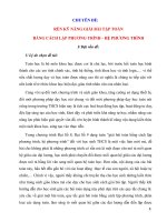 Sáng kiến kinh nghiệm   rèn kĩ năng giải bài tập toán bằng cách lập phương trình   hệ phương trình