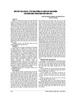 HIỂU BIẾT của cán bộ y tế về DINH DƯỠNG và CHĂM sóc DINH DƯỠNG CHO NGƯỜI BỆNH TRONG BỆNH VIỆN năm 2012