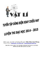TUYỂN tập DÒNG điện XOAY CHIỀU