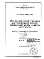 Tổng quan về các biện pháp chẩn đoán ung thư tuyến tiền liệt  giá trị của xét nghiệm PSA trong huyết thanh