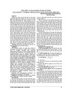 HIỂU BIẾT và QUAN điểm về DINH DƯỠNG của cán bộ y tế BỆNH VIỆN đa KHOA TỈNH hải DƯƠNG năm 2009