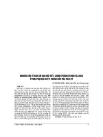 NGHIÊN cứu tế bào âm đạo nội TIẾT, LƯỢNG PROGESTERON và βHCG ở THAI PHỤ dọa sảy 3 THÁNG đầu của THAI kỳ