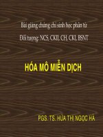 Bài giảng sinh học phân tử hóa mô miễn dịch