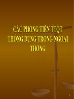 CÁC PHƯƠNG TIỆN THANH TOÁN QUỐC tế THÔNG DỤNG TRONG NGOẠI THƯƠNG 