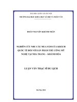 Luận văn thạc sĩ nghiên cứu nhu cầu mua sắm của khách quốc tế đối với sản phẩm thủ công mỹ nghệ tại nha trang  khánh hòa 