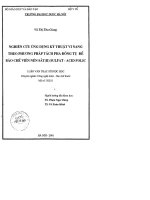 Nghiên cứu ứng dụng kỹ thuật vi nang theo phương pháp tách pha đông tụ để bào chế viên nén sắt II sulfat  aicidfolic