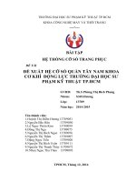 BÀI tập hệ THỐNG cỡ số TRANG PHỤC   đề tài đề XUẤT hệ cỡ số QUẦN tây NAM KHOA cơ KHÍ ĐỘNG lực TRƯỜNG đại học sư PHẠM kỹ THUẬT TP HCM