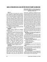 DẠNG LAI TRONG mẫu sán lá GAN lớn TRÊN TRÂU bò và NGƯỜI tại QUẢN NGÃI