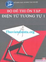 bộ đề thi ôn tập điện tử tương tự 1