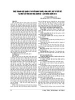 THỰC TRẠNG VIỆC QUẢN lý và sử DỤNG THUỐC, hóa CHẤT, vật tư sốt rét tại một số TỈNH KHU vực NAM bộ   lâm ĐỒNG năm 2010