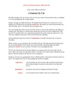 BÀI LUẬN TIẾNG ANH HAY   a journey by car 