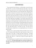 Luận văn chuyên đề Phân tích sự biến động xuất khẩu hàng dệt may 19962003