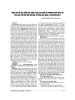 NHẬN xét về đặc điểm lâm SÀNG, cận lâm SÀNG và PHƯƠNG PHÁP điều TRỊ của UNG THƯ BIỀU mô nội mạc tử CUNG GIAI đoạn i tại BỆNH VIỆN k