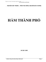 Giáo trình hầm thành phố, nguyễn viết trung 