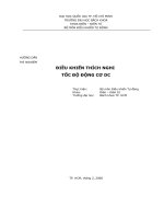 HƯỚNG dẫn THÍ NGHIỆM điều KHIỂN THÍCH NGHI tốc độ ĐỘNG cơ DC