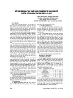 KẾT QUẢ ỨNG DỤNG PHẪU THUẬT LONGO TRONG điều TRỊ BỆNH NHÂN TRĨ tại BỆNH VIỆN đa KHOA TỈNH THÁI BÌNH 2011  2012
