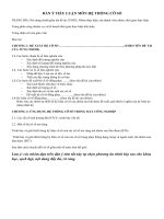 DÀN ý TIỂU LUẬN môn hệ THỐNG cỡ số