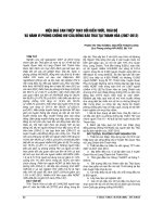 HIỆU QUẢ CAN THIỆP THAY đổi KIẾN THỨC, THÁI độ và HÀNH VI PHÒNG CHỐNG HIV của ĐỒNG bào THÁI tại THANH hóa (2007 2012)
