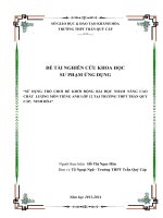 SKKN biện pháp khởi động bài học nhằm nâng cao chất lượng môn tiếng anh lớp 12 tại trường THPT trần quý cáp – ninh hòa 